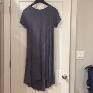 Lularoe solid grey Carly dress size medium